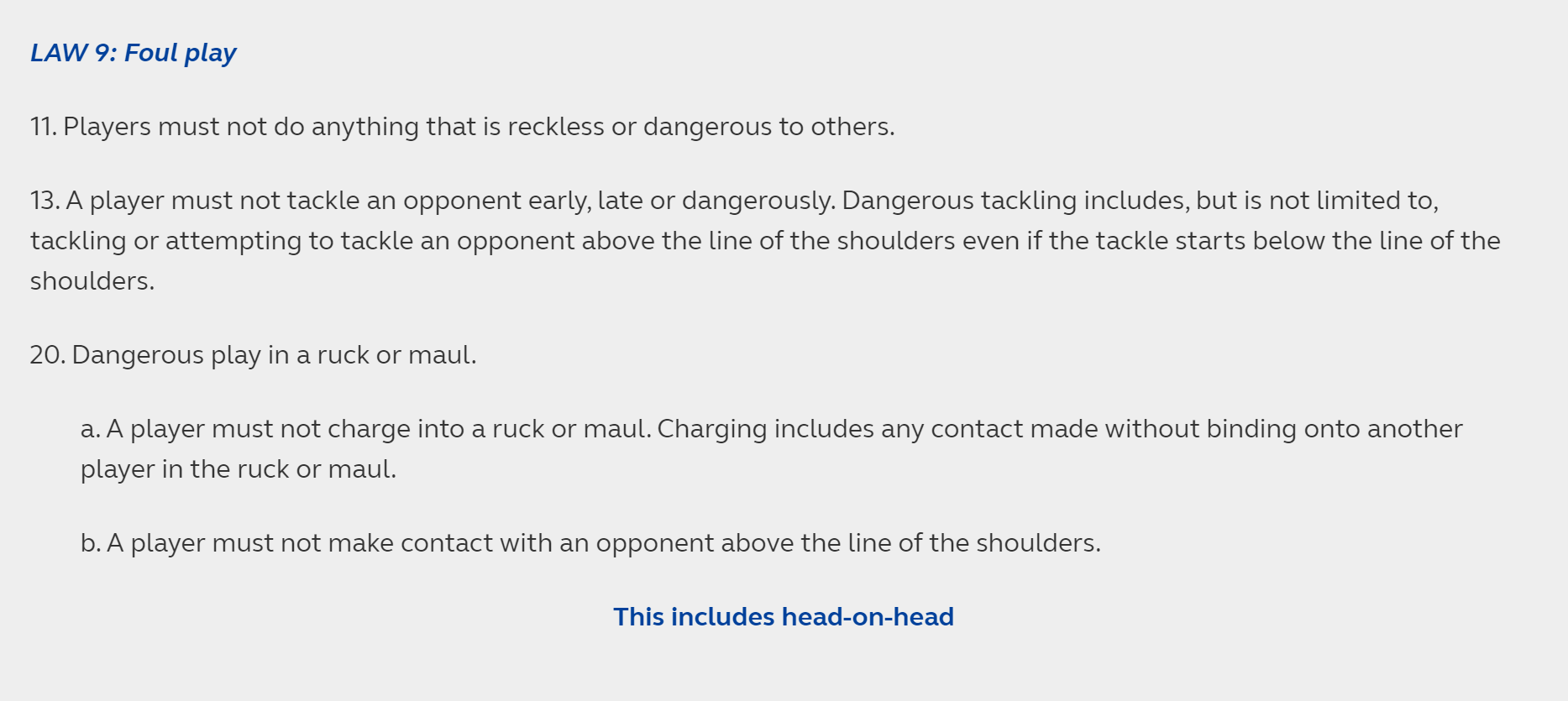 HC RUGBY LAW
